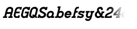 Charifa Serif Bold Oblique