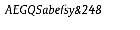 EF Tilp Serif Regular Italic