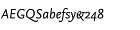 FF Nexus Sans Regular Italic